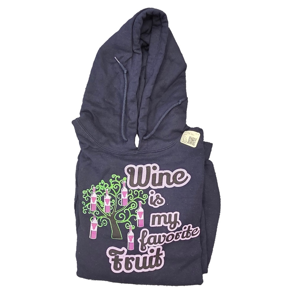 wine is my favorite fruit sweatshirt